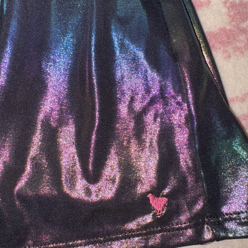 Pink Chicken Laurie Lame Dress - Rainbow Iridescent 7 y Girls - Picture 7 of 7